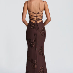 Flower-decorated Evening Dress High-end Banquet Elegant Slimming Jovera Joyce