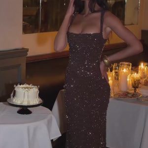 Calanthe Sequin Maxi Dress