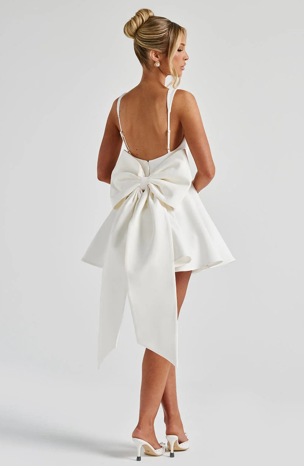 Solid Color Square Collar Sling Dress Women Jovera Joyce