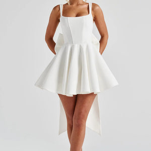 Solid Color Square Collar Sling Dress Women Jovera Joyce