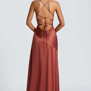 Women's Backless Ruffles Irregular Dress Summer Fashion Evening Party Club Split Suspender Maxi Dresses Clothing Jovera Joyce