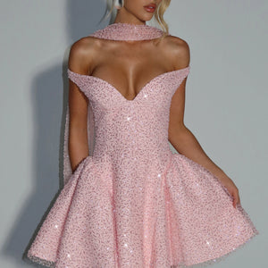 Women's Fashion Elegant Sequins Backless Dress Jovera Joyce