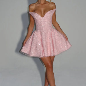 Women's Fashion Elegant Sequins Backless Dress Jovera Joyce