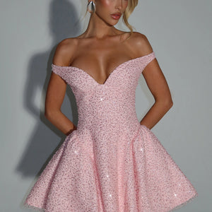 Women's Fashion Elegant Sequins Backless Dress Jovera Joyce