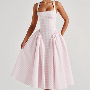 Elegant And Fashionable Printed French-style Slip Dress Jovera Joyce