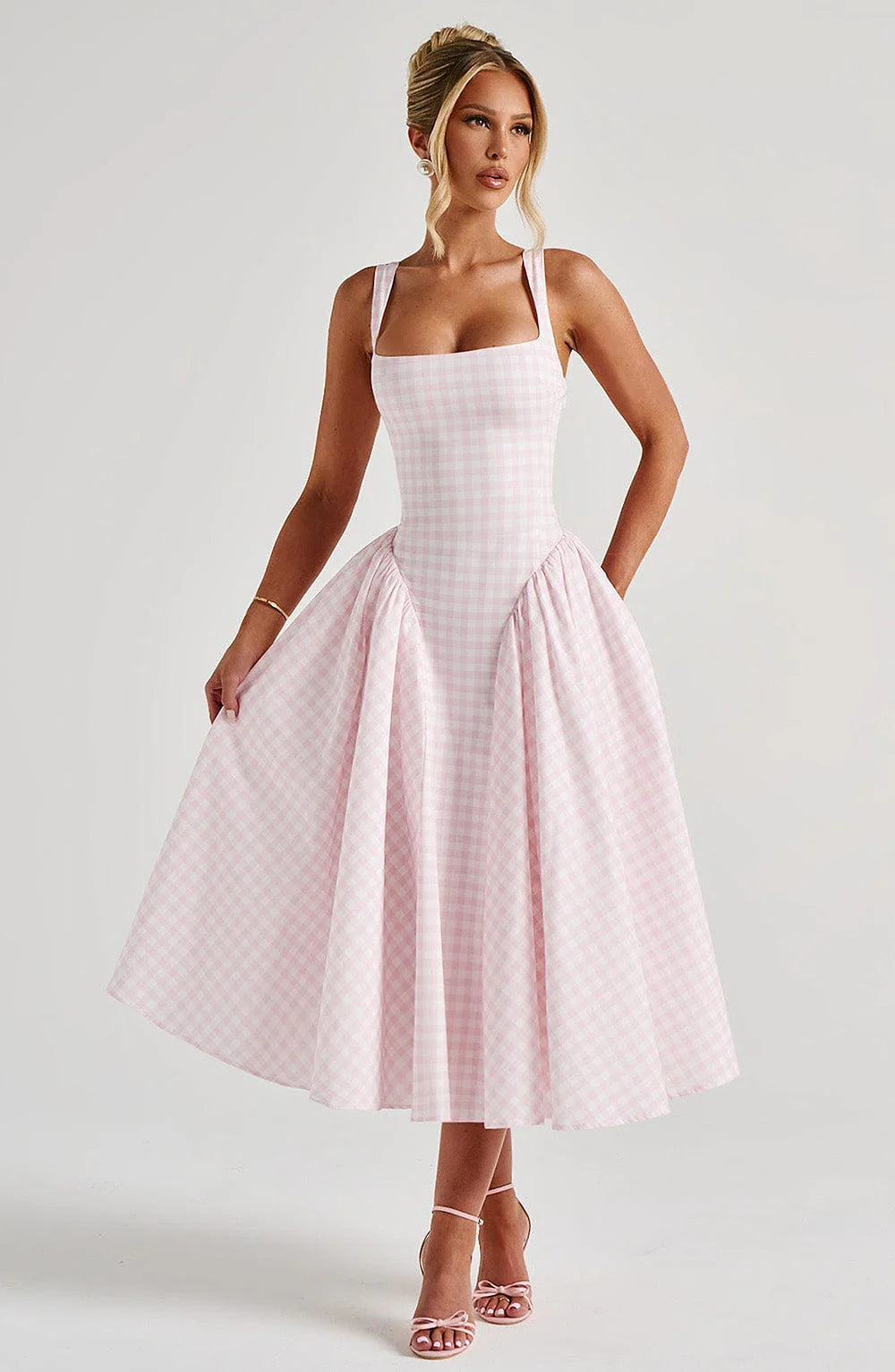 Elegant And Fashionable Printed French-style Slip Dress Jovera Joyce