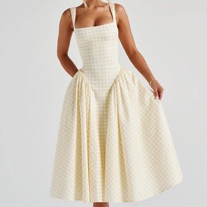 Elegant And Fashionable Printed French-style Slip Dress Jovera Joyce