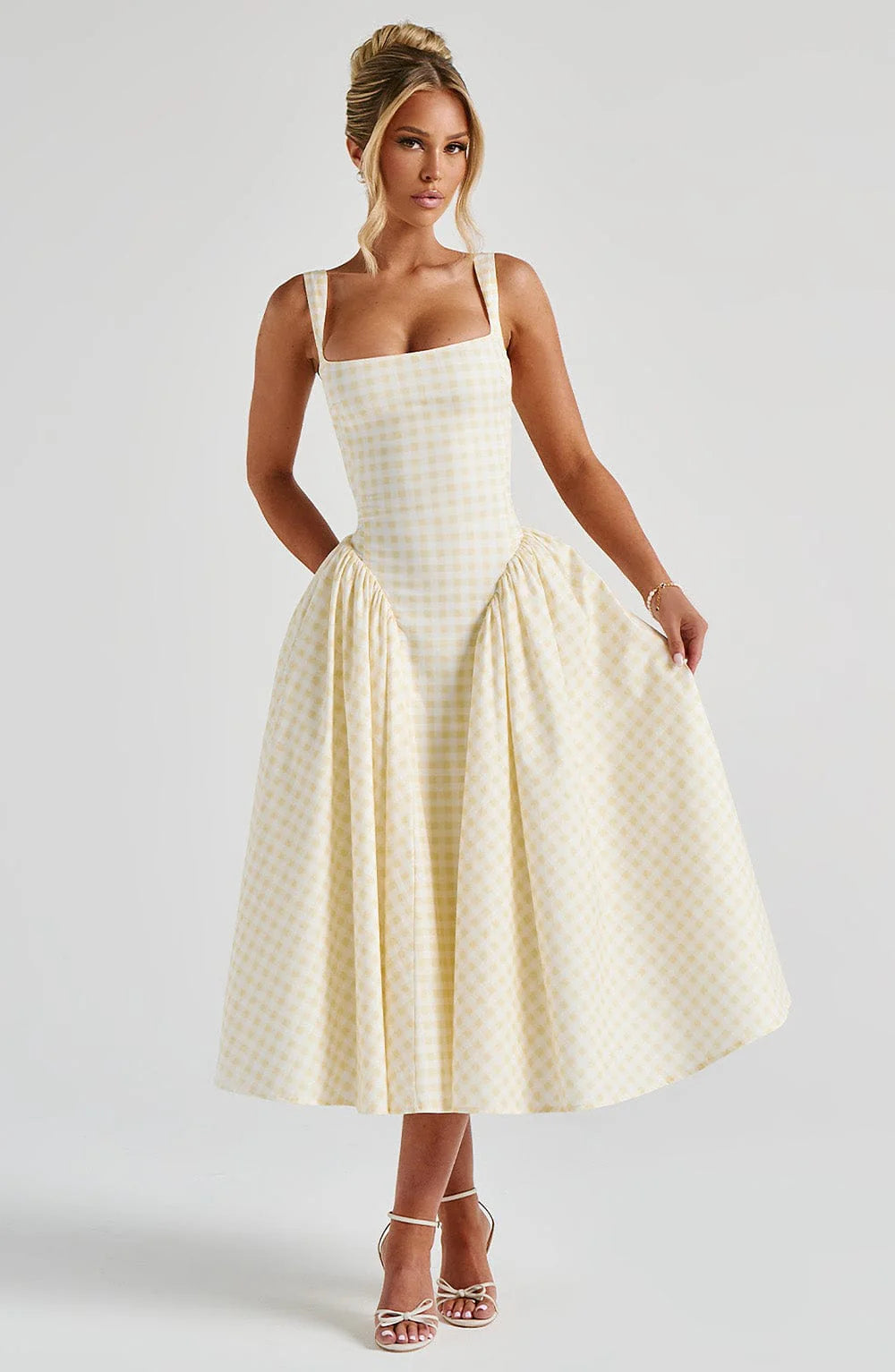 Elegant And Fashionable Printed French-style Slip Dress Jovera Joyce