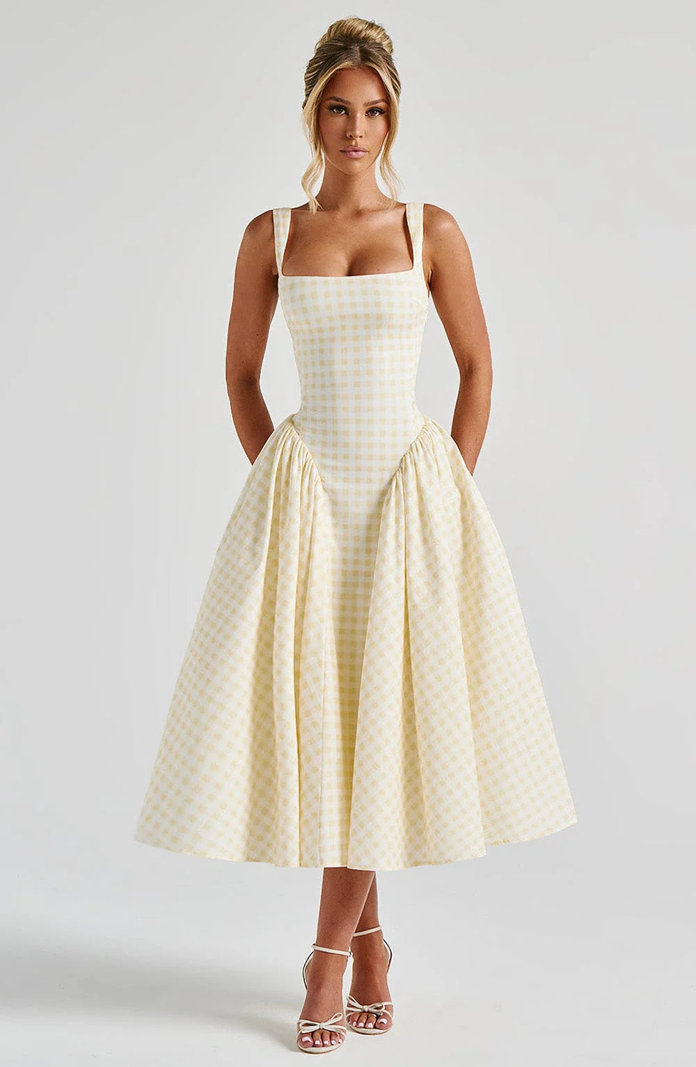 Elegant And Fashionable Printed French-style Slip Dress Jovera Joyce