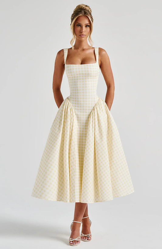 Elegant And Fashionable Printed French-style Slip Dress Jovera Joyce