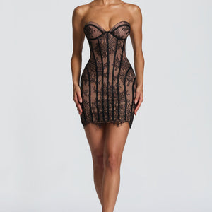 6 European And American Lace Bustier Sheath Dress Jovera Joyce