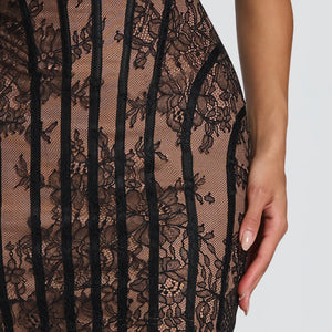 6 European And American Lace Bustier Sheath Dress Jovera Joyce