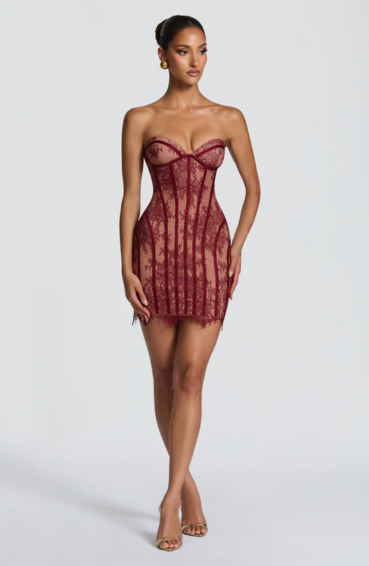 6 European And American Lace Bustier Sheath Dress Jovera Joyce