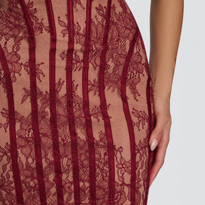 6 European And American Lace Bustier Sheath Dress Jovera Joyce