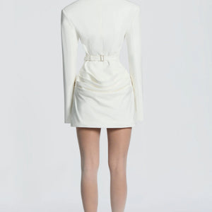 Elegant Suit-Style Collar Long-Sleeve Bodycon Chic Dress Jovera Joyce