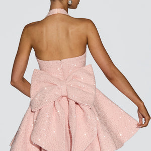 European And American-style Bow-tied Halter Dress Jovera Joyce