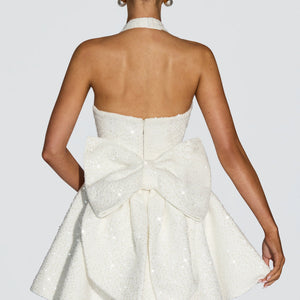 European And American-style Bow-tied Halter Dress Jovera Joyce